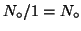 $N_\circ{}/1=N_\circ{}$