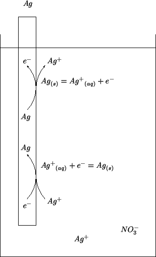 \begin{psfrags}\psfrag{Ag+}{{$Ag^+$}}\psfrag{Ag}{{$Ag$}}\psfrag{e-}{{$e^...
...ueous{{Ag^+}}+{e^-}=\Solid{Ag}$}}
\includegraphics{ag-agplus.eps}
\end{psfrags}