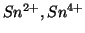 $Sn^{2+},Sn^{4+}$