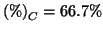 $\PercentOf{C}=66.7\%$