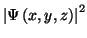 $\left\vert\Psi\left(x,y,z\right)\right\vert^2$