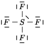 $\begin{xy}
<1em,0em>:
c*+{S};
p+/l\xylength/*+{F}**\dir{-},c=''F1'',
p+/u\xyle...
...},
p+/r0.1em/**\dir{}?<*\dir{\vert},
p+/d0.1em/**\dir{}?<*\dir{\vert},
\end{xy}$