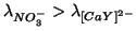 $\lambda_{NO_3^-}>\lambda_{\left[CaY\right]^{2-}}$