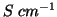 $S\;cm^{-1}$