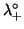$\lambda^\circ_+$