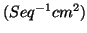 $(Seq^{-1}cm^2)$
