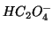 $HC_2O_4^-$