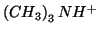 $\left(CH_3\right)_3NH^+$