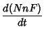 $\displaystyle \frac{d(NnF)}{dt}$