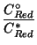 $\displaystyle \frac{C^\circ_{Red}}{C^*_{Red}}$