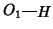 $\xy* {O_1};p+/r2em/*{H}**\dir{-}\endxy $