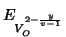 $E_{V_O^{2-\frac{y}{v-1}}}$